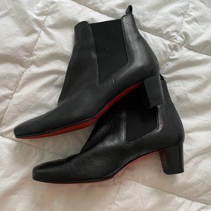Louboutin Ankle Booties, black, size 37.5